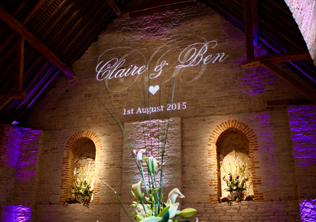 Wedding Gobo Ideas To Put Your Name Up In Lights!