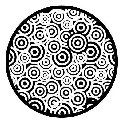 Retro Spiral Gobo Pattern Gobos Projected Image