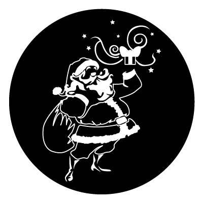 Santa claus Christmas gobo.