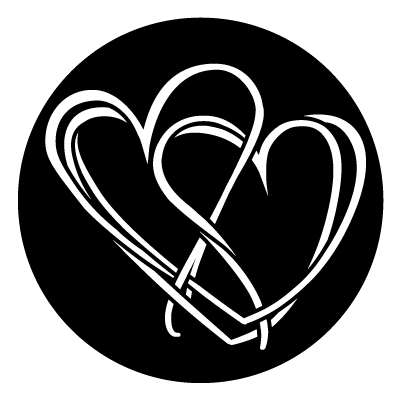 Intertwined Hearts Gobo
