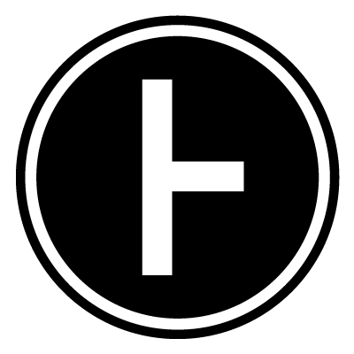 Circular 'junction' safety signage gobo.