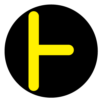 Yellow Junction safety signage gobo.