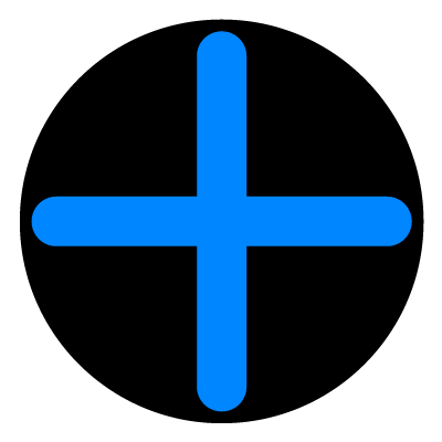 Blue crossroads safety signage gobo.