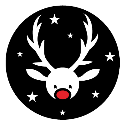 Rudolph Christmas gobo.