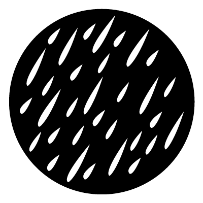 Rain drops gobo.