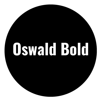 Oswald Text Gobo