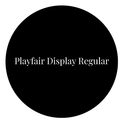 Playfair Display Text Gobo