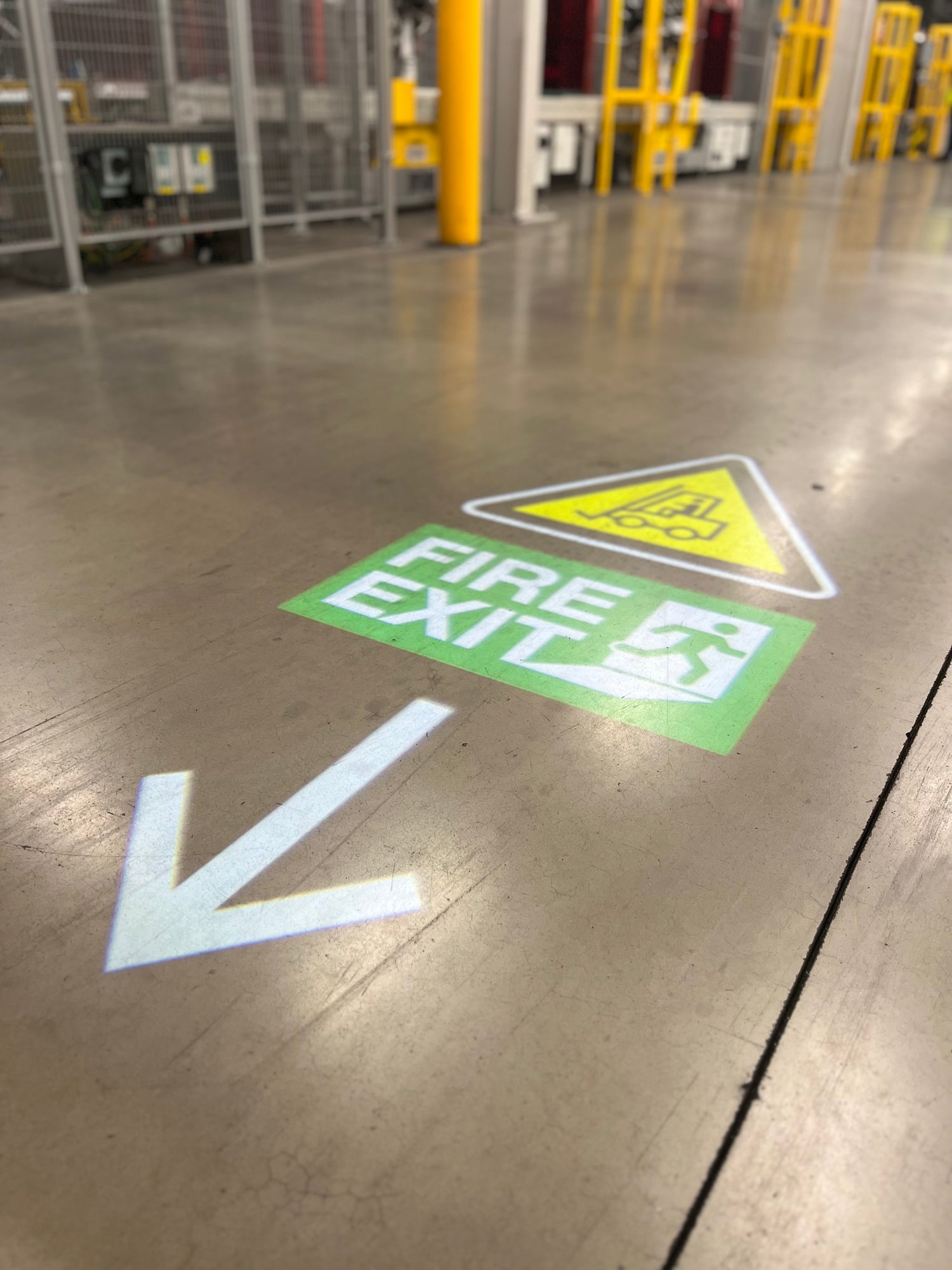 Projected Safety Signage Systems – Projected Image