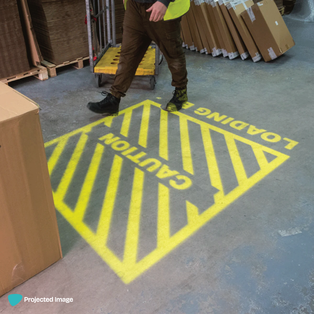 Warehouse Safety Signage Systems – Projected Image