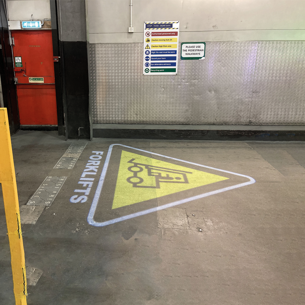 Projected Safety Signage Systems – Projected Image