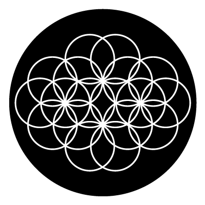 retro overlayed rings gobo.