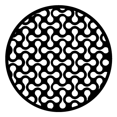 Cotton bud repeat pattern gobo.