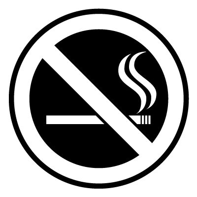 No smoking safety signage gobo.