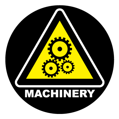 Machinery | Safety Signage Gobos | Projected Image