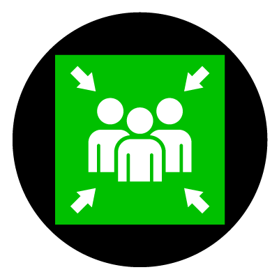 Assembly Point 2 | Safety Signage Gobos | Projected Image