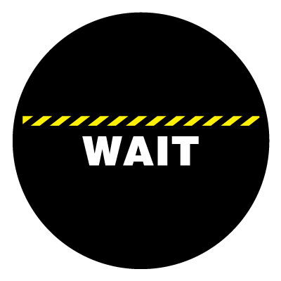 Wait Line | Safety Signage Gobos | Projected Image