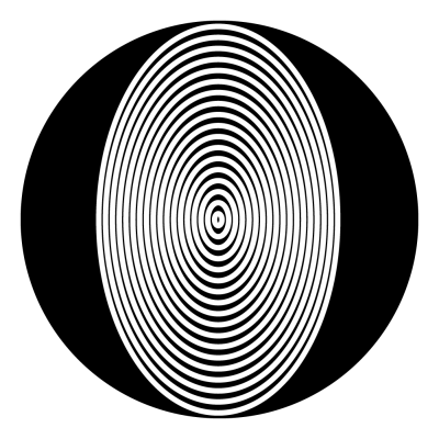 18 white ovals gobo.